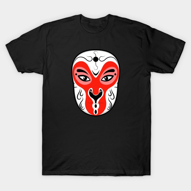 Chinese opera mask T-Shirt by Starkey Store